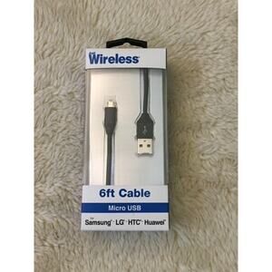 Just Wireless 6ft Micro USB Cable - Black